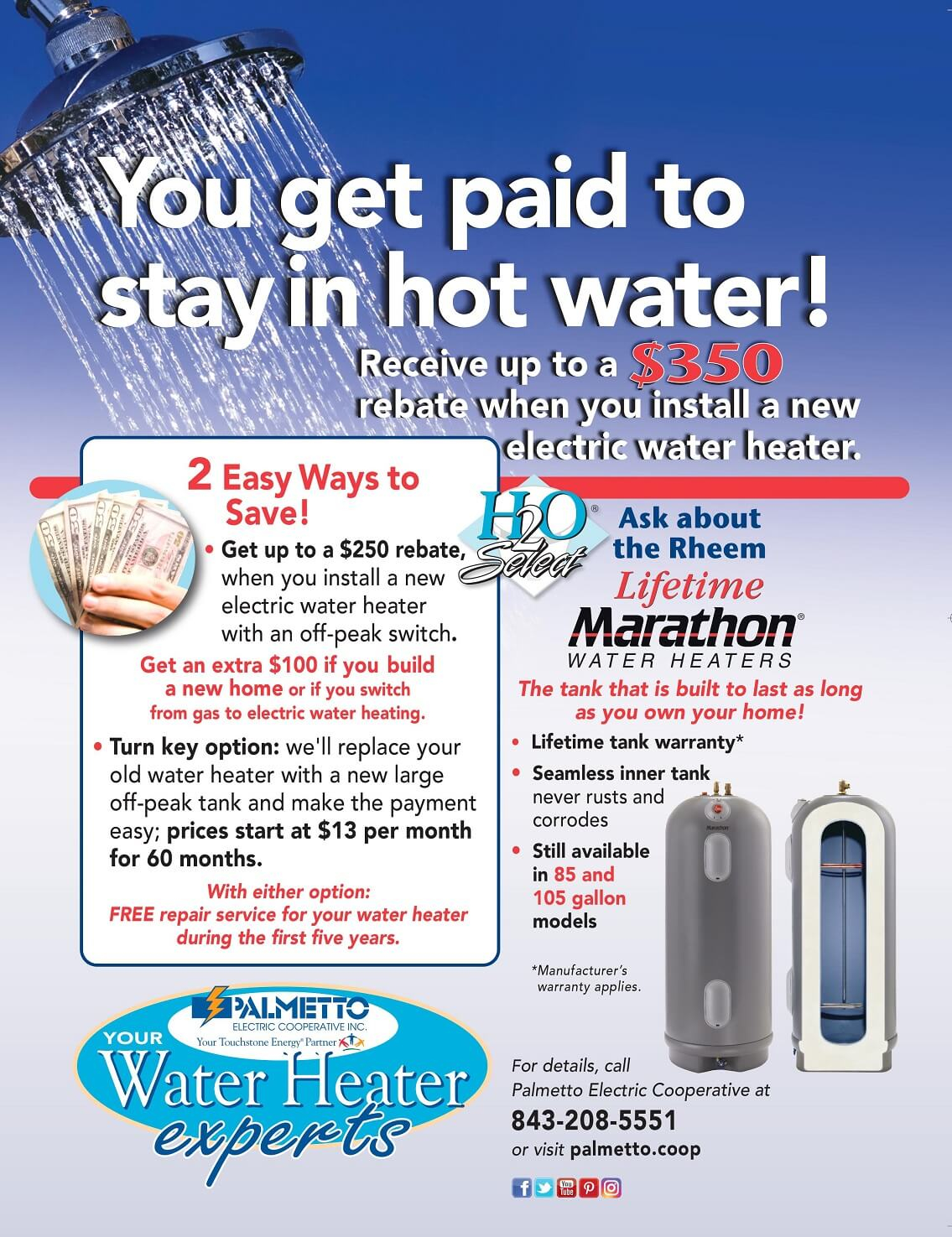  350 Rebate On Your New Hot Water Heater Hilton Head 360