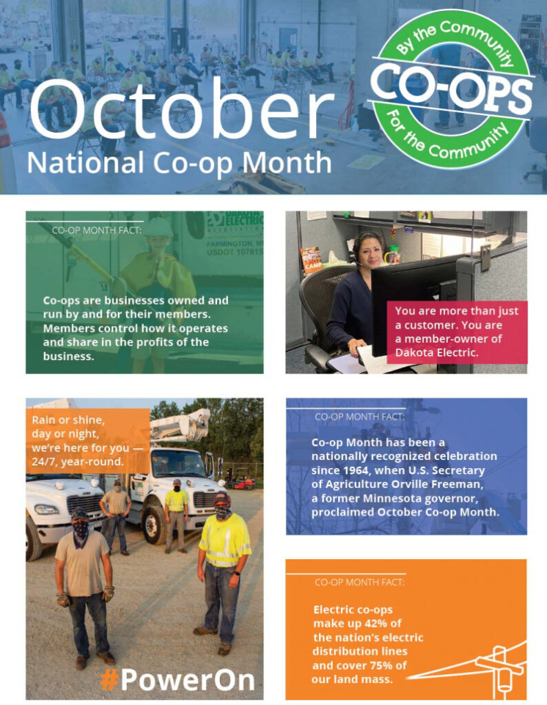 Co op Month Dakota Electric Association