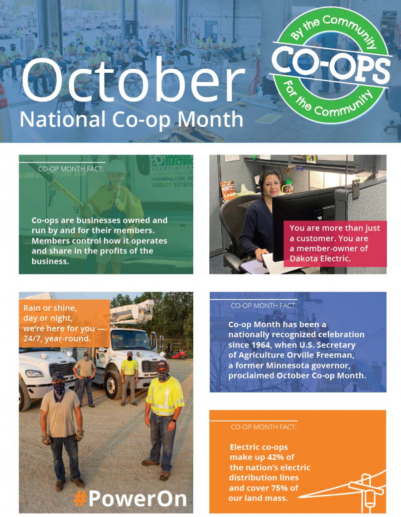 Co op Month Dakota Electric Association