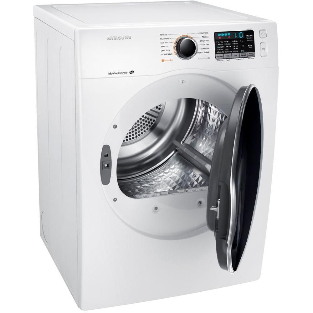 DV22K6800EW Samsung 24 4 0 Cu Ft Front Load Electric Dryer White