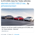 Electric Car US Tax Credit Is Going Up To 12 500 For Union Built Cars