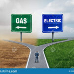 Gas VS Electric Stock Illustration Illustration Of Fueling 159255978