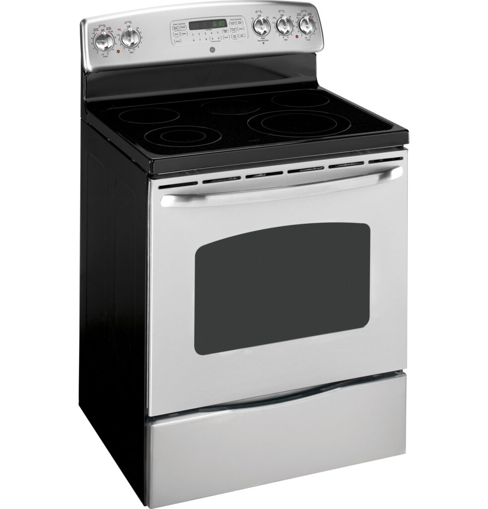 GE 30 Free Standing Electric Convection Range JBP74SNSS GE Appliances