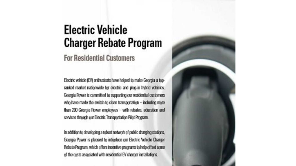 Georgia Power Offers 250 Rebate On EVSE Installs