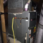 GSM Services Before After Photo Set HVAC Install In Shelby NC