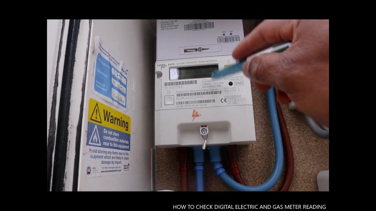 HOW TO CHECK DIGITAL ELECTRIC AND GAS METER READING YouTube