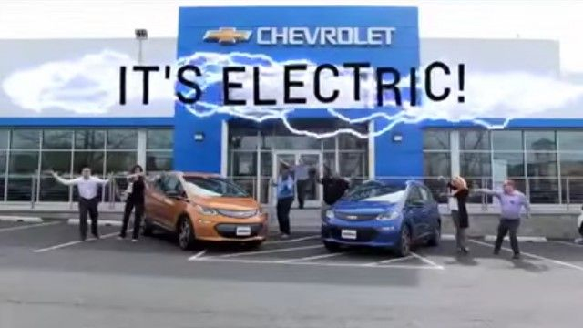 Image From 2017 Chevrolet Bolt EV Electric car Ad By Ourisman Chevrolet 