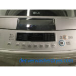 LG Top Load Front Control Washer Dryer Set Electric HE Energy Star