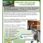 October 9th 2013 WMGC Green Night MassSave Maximize Incentives For