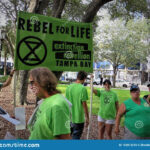 People Vs TECO Protest Tampa Florida Editorial Image Image Of