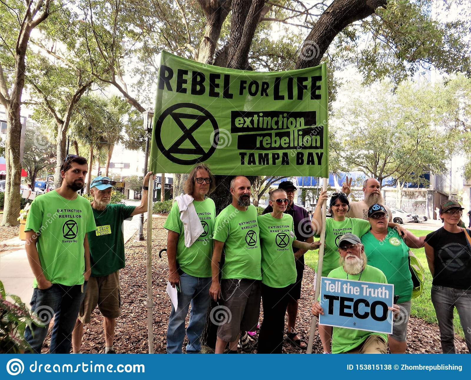 People Vs TECO Protest Tampa Florida Editorial Stock Photo Image Of 