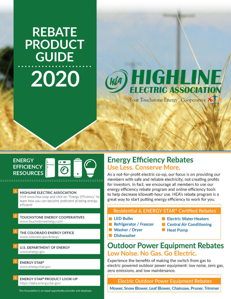 Rebate Program Information Highline Electric Association