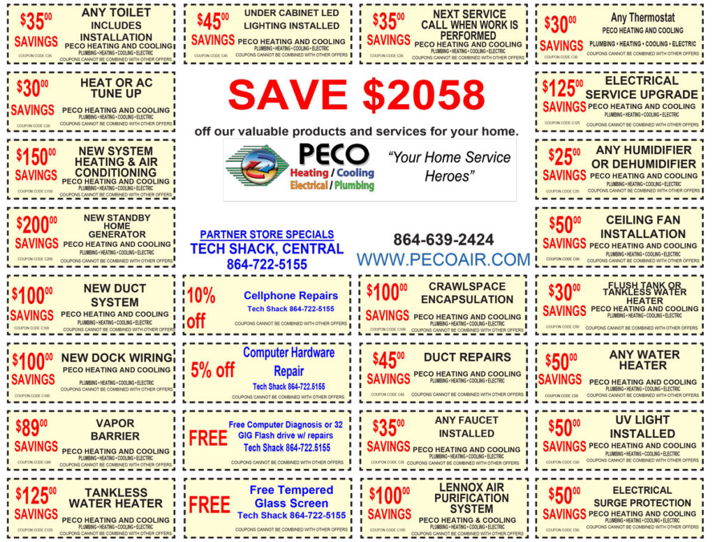 Rebates And Specials PECO Heating Cooling