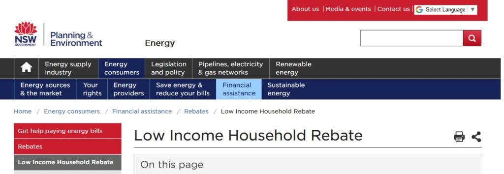 Resourcesandenergy nsw gov au Apply For The Low Income Household Rebate