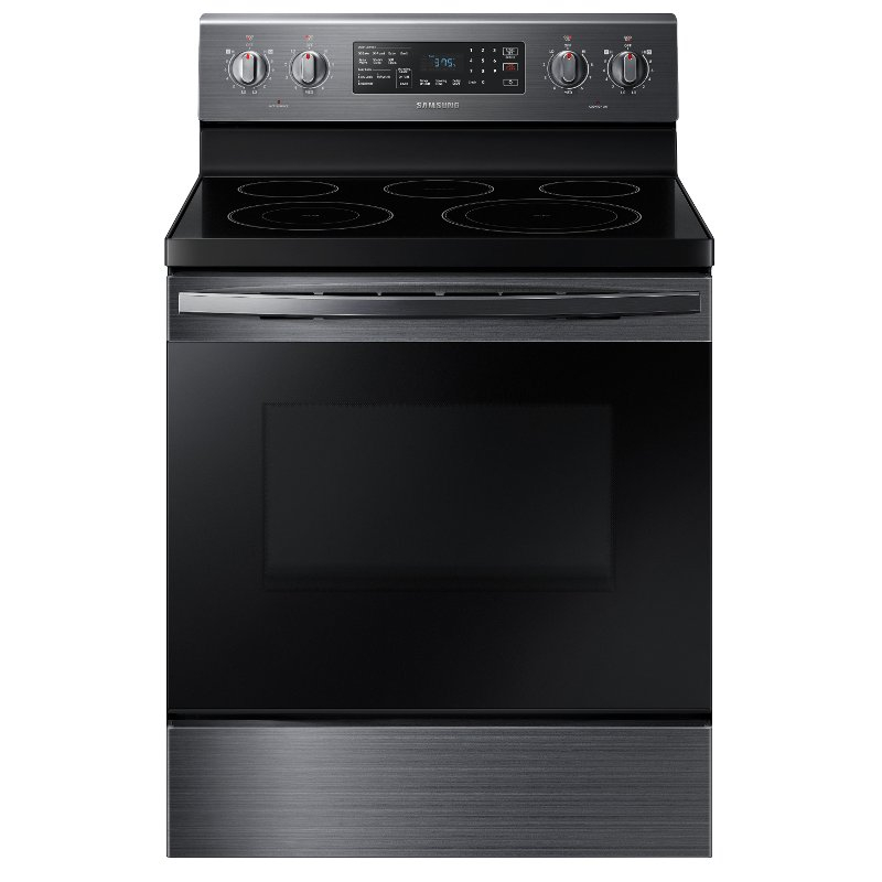 Samsung 30 Inch Electric Convection Range 5 9 Cu Ft Black Stainless 