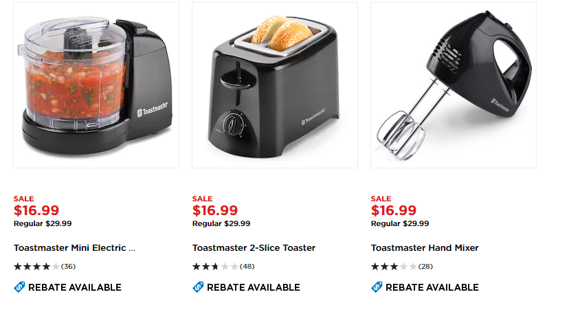 Savvy Spending Kohl s Toastmaster Small Kitchen Appliances 8 To Pick