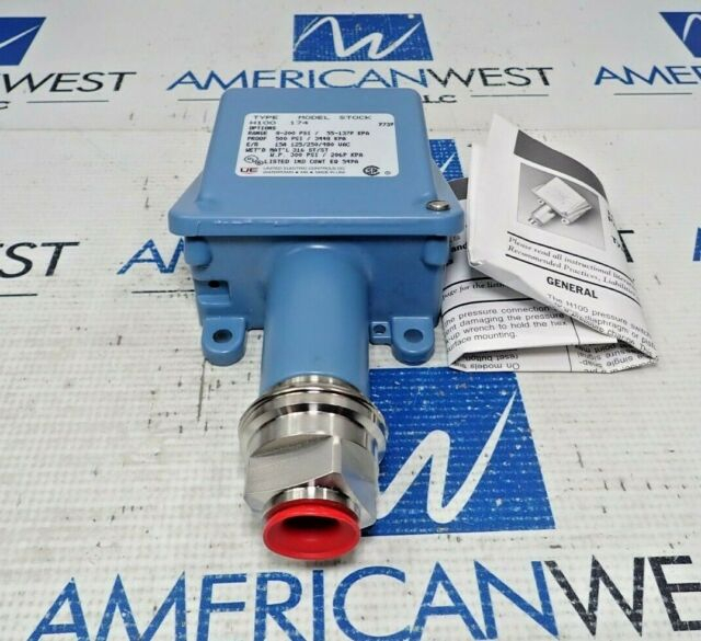 UNITED ELECTRIC H100 MODEL 174 PRESSURE SWITCH 8 200 PSI 55 1379 KPA 