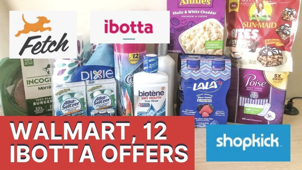 Walmart Haul 12 Ibotta Rebates YouTube