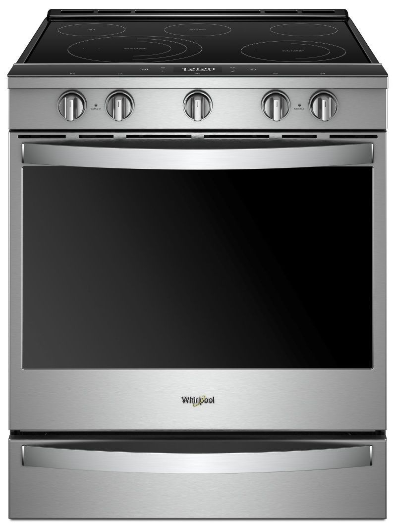 WEE750H0HZ Whirlpool 30 Smart Slide In Electric Range With Frozen Bake 