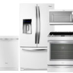 Whirlpool 4 Piece White Ice Kitchen Package With WRF989SDAH 36 Inch