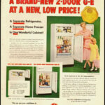 1950 Vintage Ad For General Electric Refrigerator Model NJ 8 G