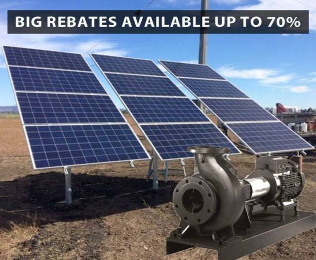 BIG Solar Pumping Systems 5KW To 100KW Rebates Available 