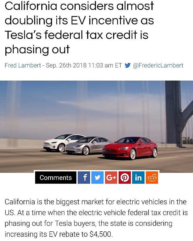 California State Electric Car Rebate