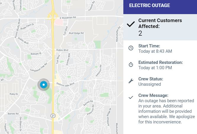 Colorado Springs Power Outage Map Florida Zip Code Map