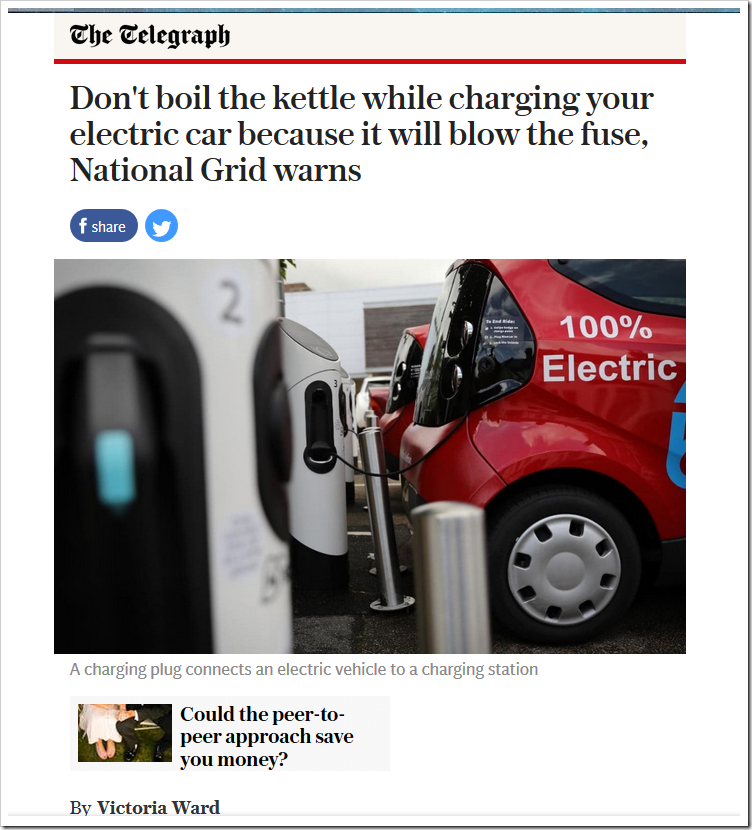 Don t Boil The Kettle While Charging Your Electric Car Because It Will 