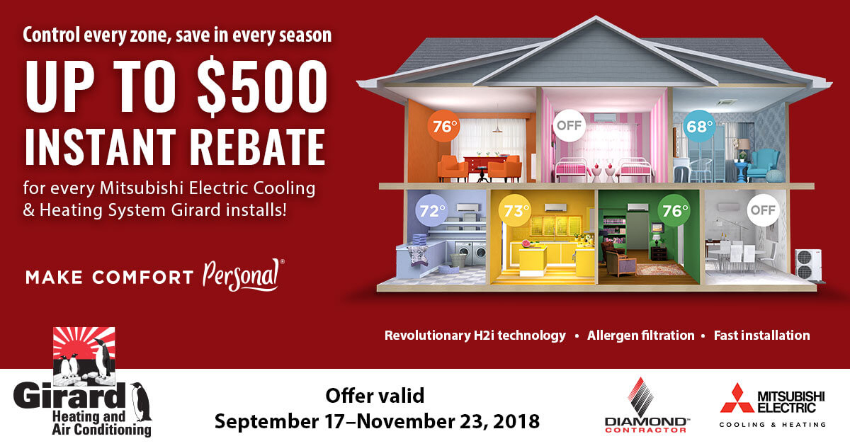 Fall 2018 Rebate Program Girard Heating And Air Conditioning 