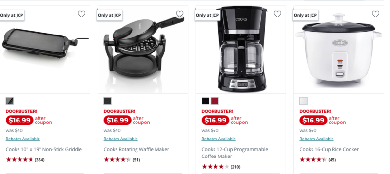 JCPenney Cooks Small Kitchen Appliances JUST 6 99 Reg 40 After 