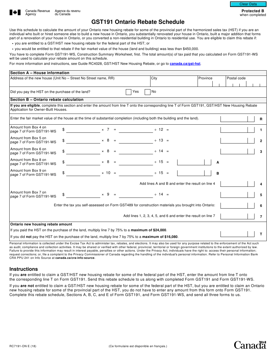 Ontario Gas Tax Rebate Form GasRebate