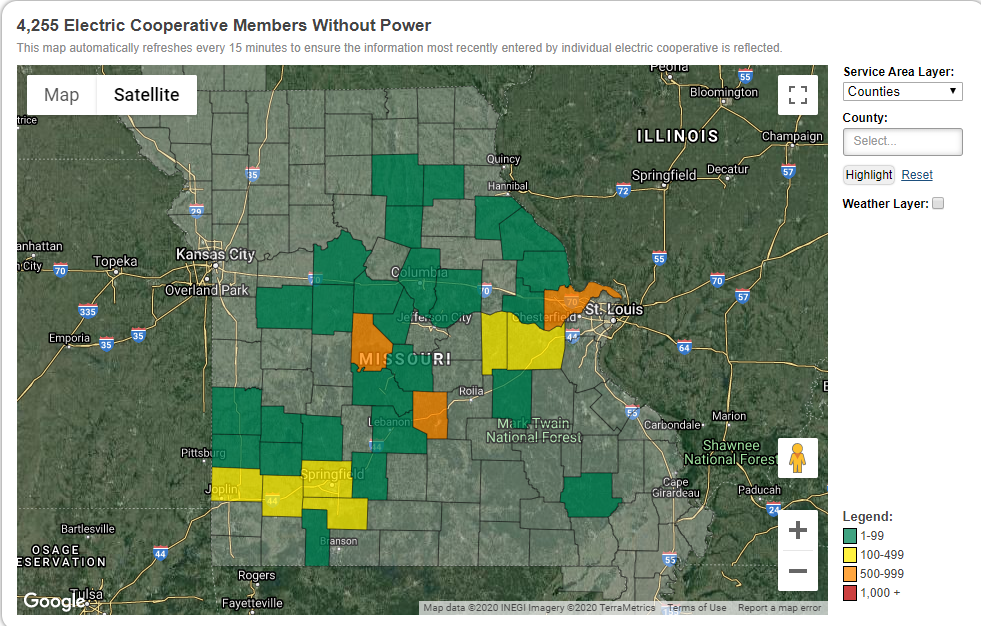 Power Outages Reported Due To Severe Weather KOLR OzarksFirst