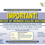 Tri County Electric Holds Member called Meeting August 18