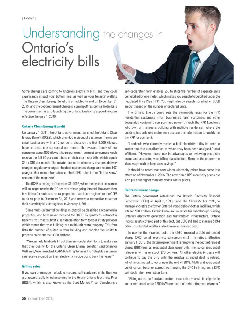 Understanding The Changes In Ontario s Electricity Bills By Marc Cote 