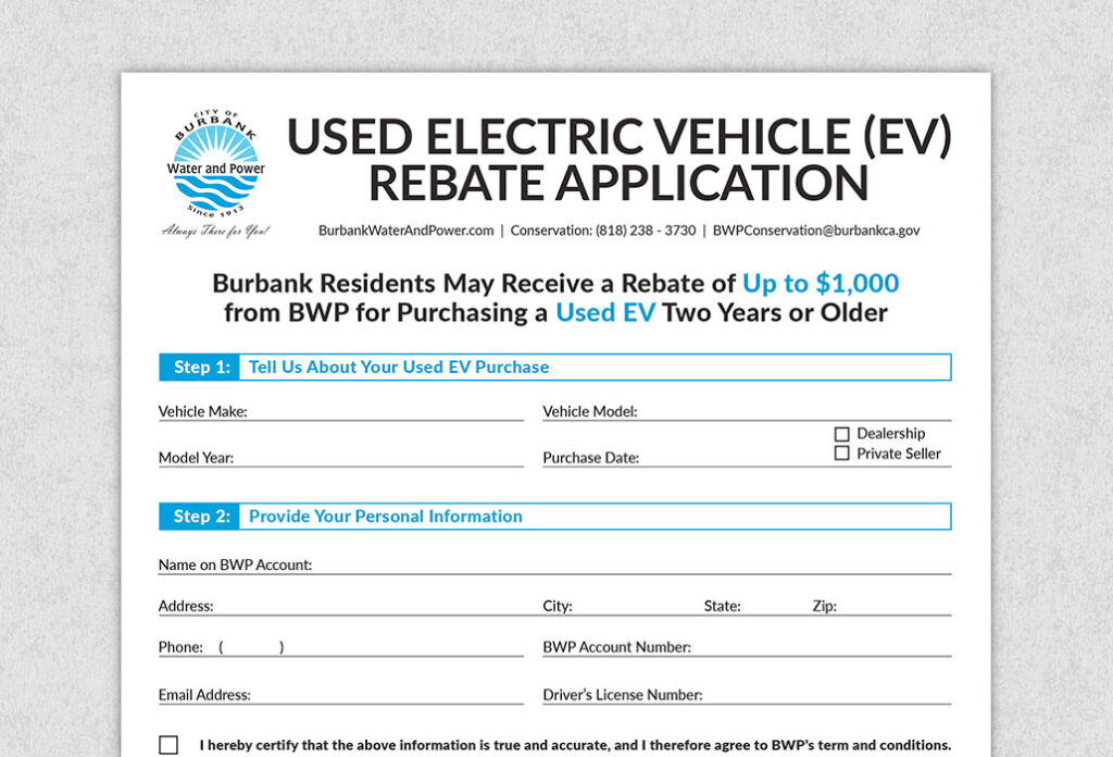 Used Electric Vehicle Rebate