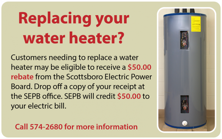 Water Heater Program Scottsboro Electric Power Board