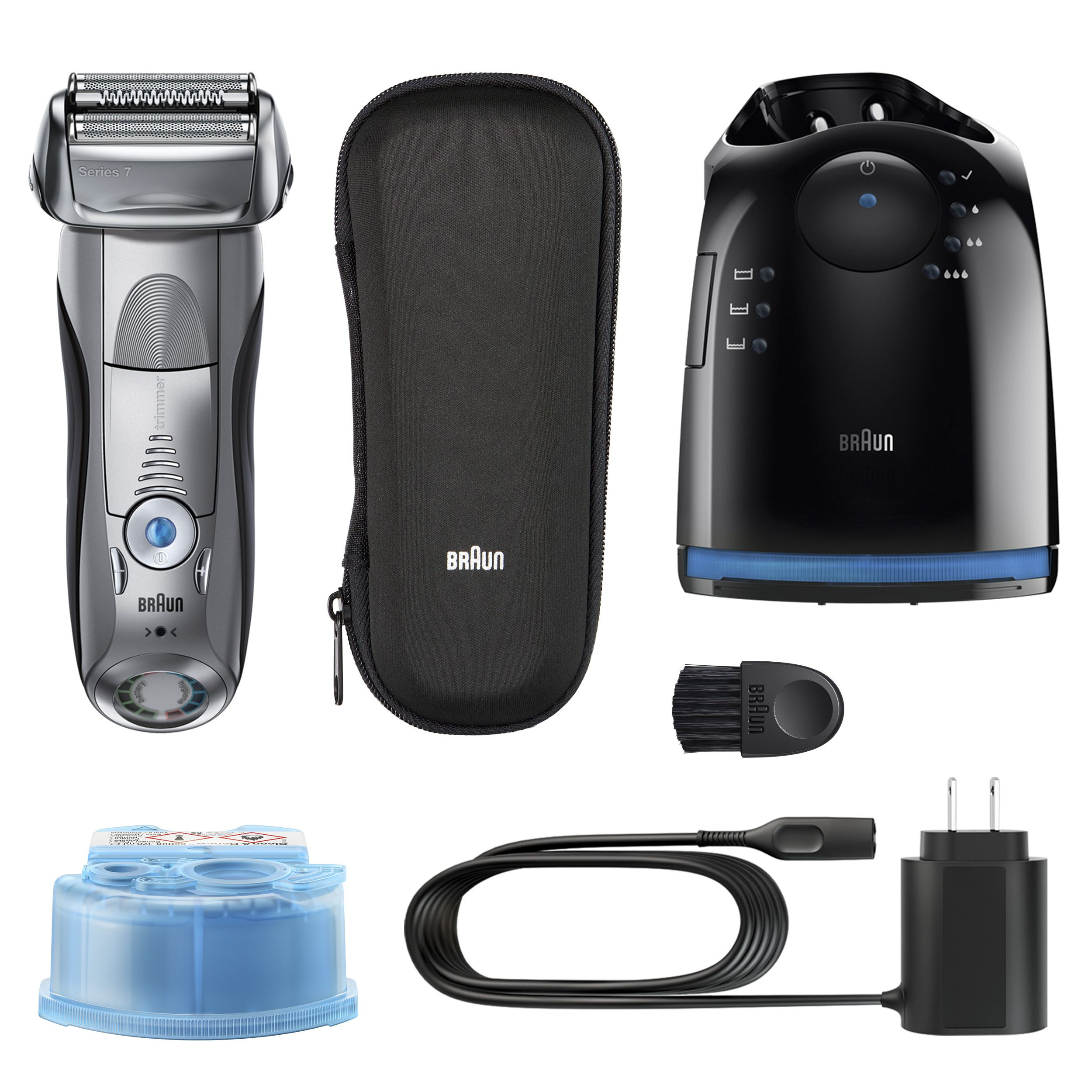 Braun Series 7 790cc Wet Dry Mens Electric Shaver With Clean Station 