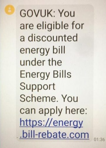 Energy Rebate Scam Emails Comrie