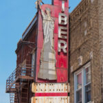 Liberty Electric Company In Bayonne NJ Nice Ghost Sign Vintage Neon