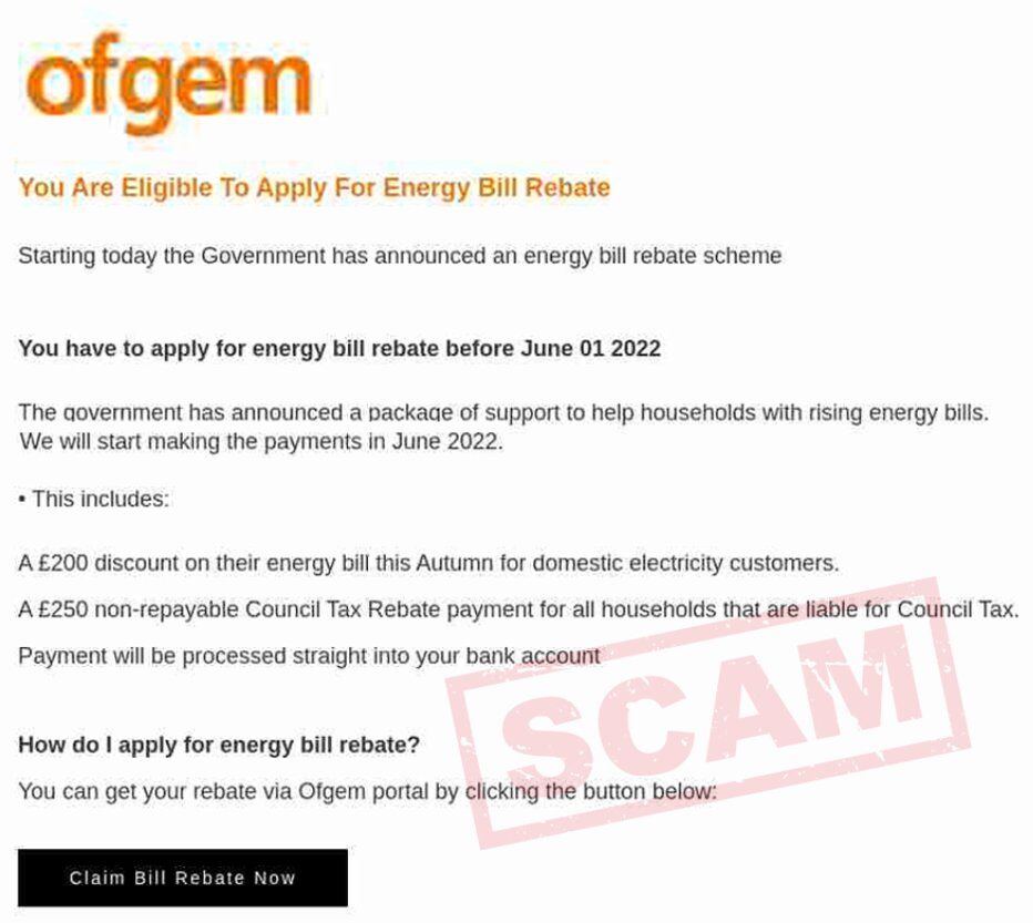 Ofgem Energy Rebate Scam Age UK Somerset