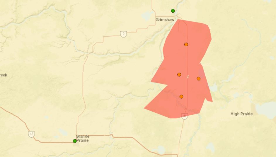 Peace River Electric Power Outage Map