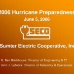 PPT 2006 Hurricane Preparedness June 5 2006 Sumter Electric