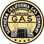 Southern California Gas Company Reproduction Sign 14 Round