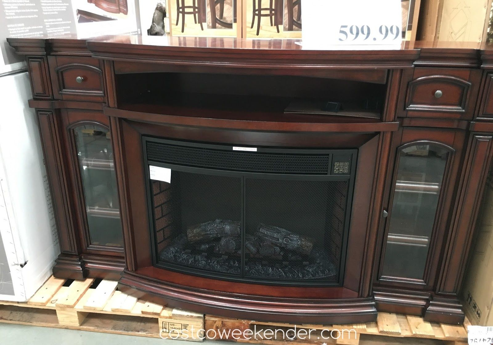 Well Universal 72 inch Electric Fireplace Media Mantle Item 1048 